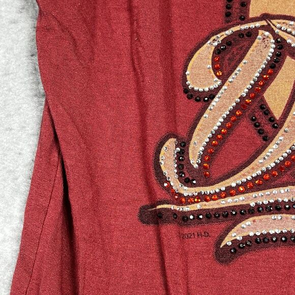 Harley Davidson Tank Top Womens Size 1XL Red Sleeveless Rayon Blend 2021 - Picture 4 of 12